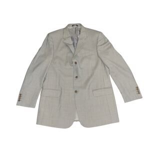 Vintage Claiborne Men's Wool Blazer Coat 44L W38 Office Career Business Wedding